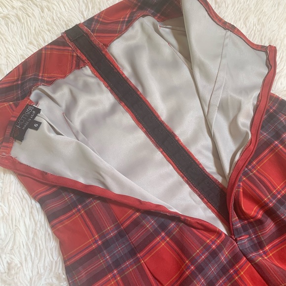 🦋NWOT Strapless plaid dress - Picture 7 of 10